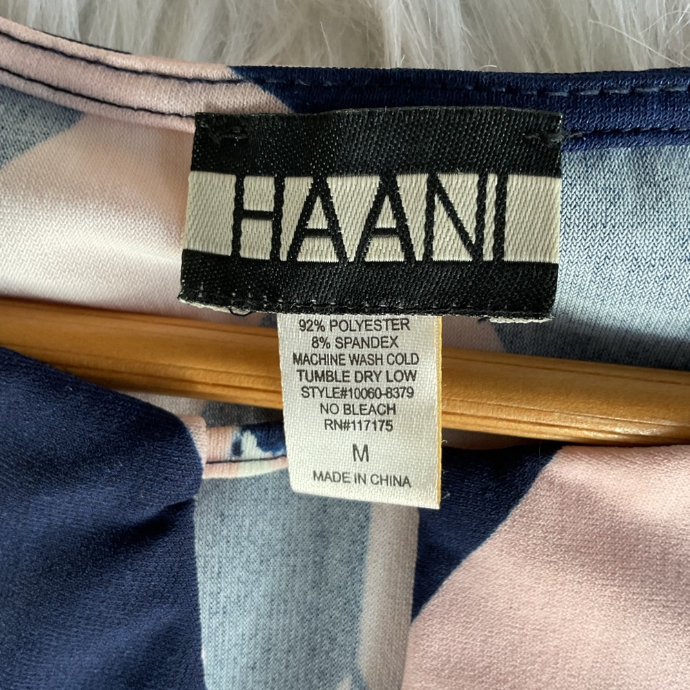 hanni Dress Pink Blue Preppy Business Casual Academia Cocktail Party consign Med - Picture 3 of 3